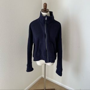 EUC Sweat Betty London Restful Bouclé Blue Jacket, M